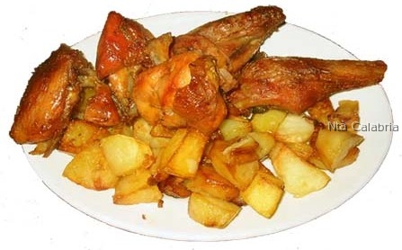 pollo con patate