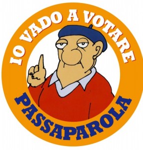 io vado a votare passaparola