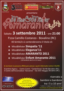Locandina Miss&Mister Amaranto