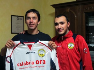 Lucas Ribeiro con Mattia Mancuso, tifosissimo della squadra