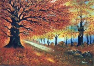 AUTUNNO IN CALABRIA - olio su tela cm. 35 x 50