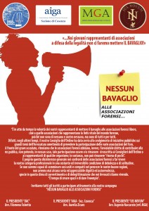 Locandina no bavaglio associazioni forensi Locandina no bavaglio associazioni forensi