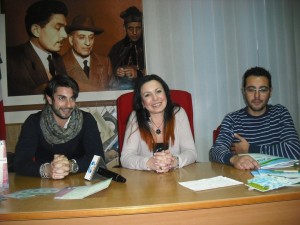 da sin. Gabriele Familiari, Francesca Romeo e Davide Orlando