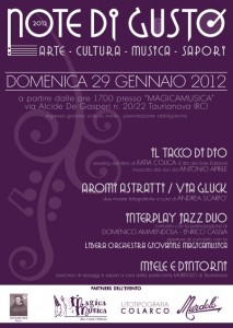 locandina note di gusto