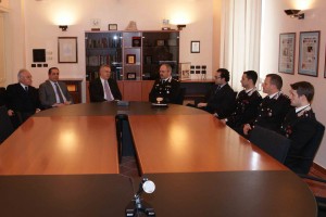 talarico in visita al comando cc