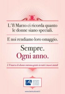 8 marzo beni culturali