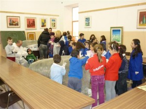 I Bambini dell'oratorio impegnati al Corso-darte