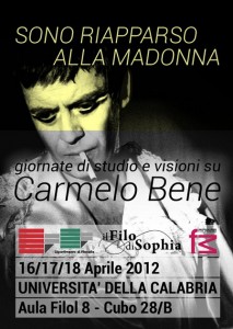 locandina sono riapparso alla madonna