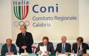 da sx Pino Abate, Mimmo Praticò, Maurizio Romano, Giovanni Filocamo e Antonio Sgromo