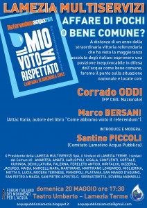 locandina acqua pubblica