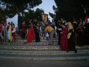 un momento della conclusione del Corteo del Palio un momento della conclusione del Corteo del Palio