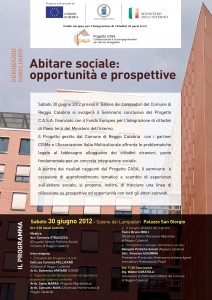 progetto casa locandina