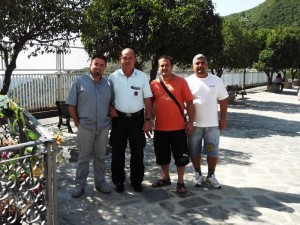 Don Gaetano Rocca, Antonio Di Lieto e i membri del Comitato festa Marino e  Caroleo