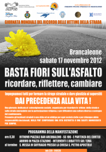 locandina vittime strada