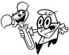 disegni da colorare dexter 1