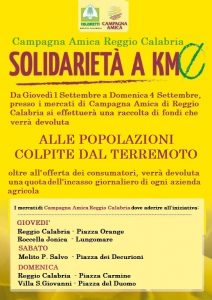 Locandina raccolta fondi pro terremotati