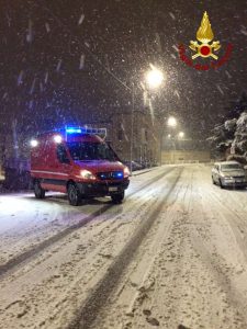 vigili fuoco neve