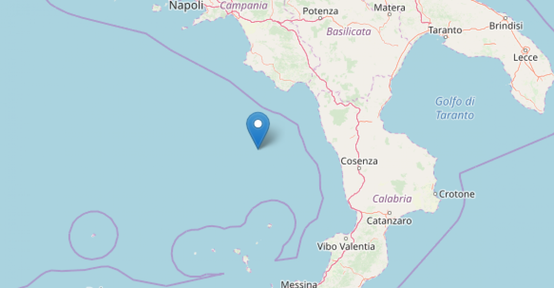 Scossa di Terremoto a Cetraro di magnitudo di 3.4