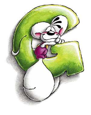 alfabeto diddl lettera : g