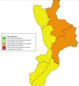 zona gialla: Criticità moderata rischio idrogeologico localizzato