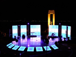 Il palco del RPMF 2011 in riva allo Stretto