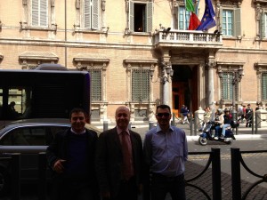 Roma 18 maggio 2012 da sx Rosaro Testaì, Renato Bellofiore e Domenico Cento