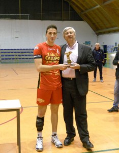 Antonio Lavia premiato come miglior giocatore