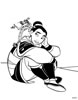 disegni da colorare mulan 5