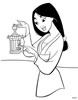 disegni da colorare mulan 7