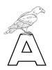 disegni da colorare alfabeto animali 1