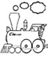 disegni da colorare alfabeto treno 1