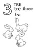 disegni da colorare numeri animali 4