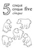 disegni da colorare numeri animali 6