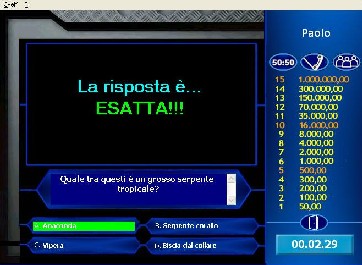 chi vuol essere mlionario