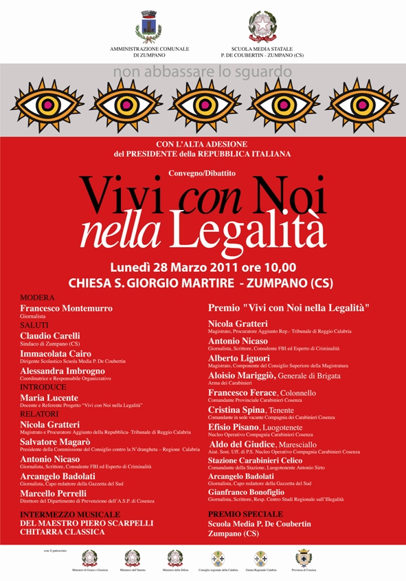 VIVI CON NOI NELLA LEGALITA'