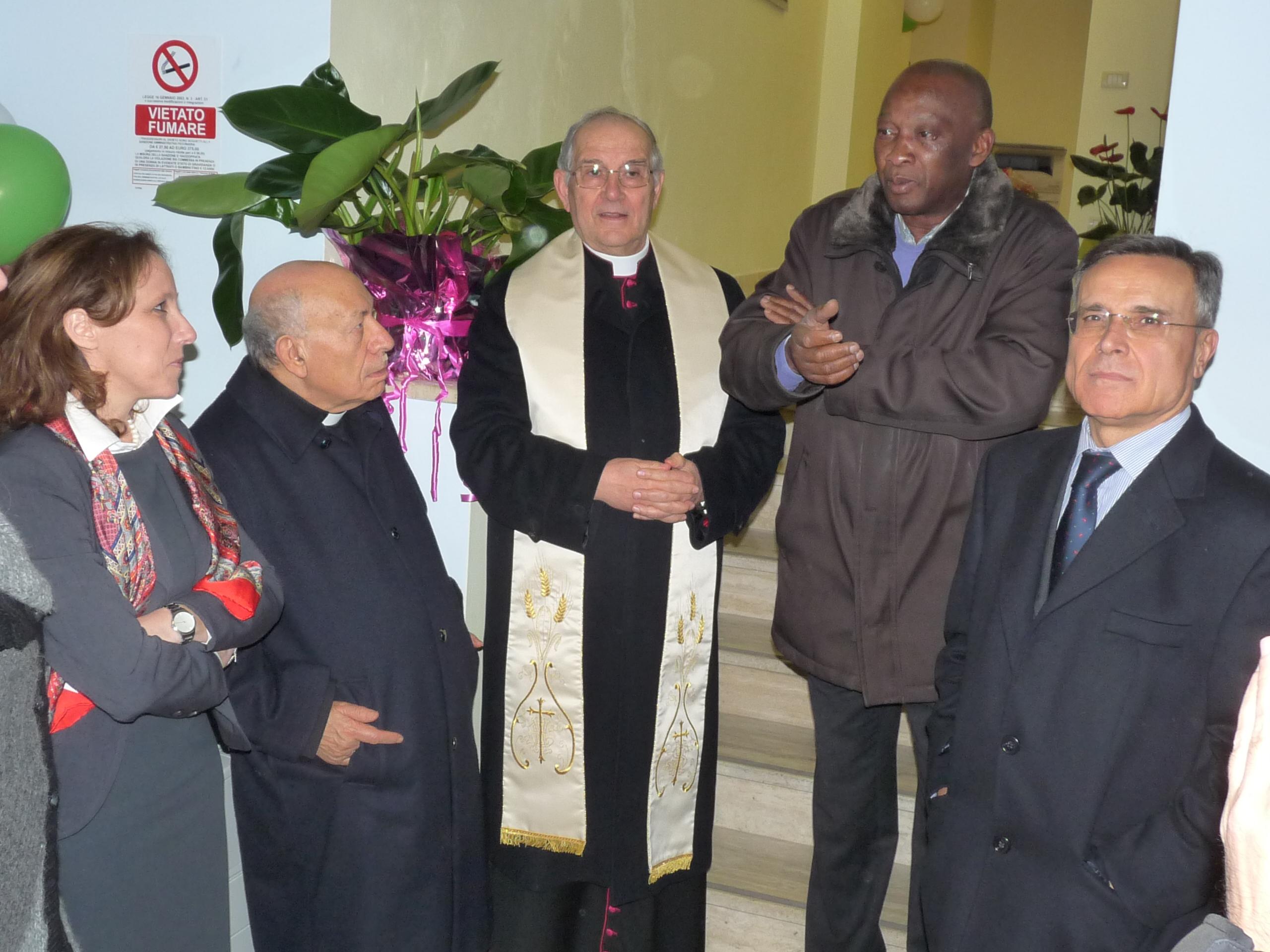 Un momento dell'inaugurazione della sede a Cz