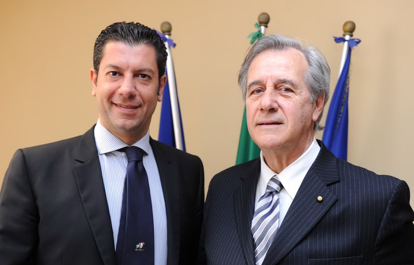 foto Governatore con Preside Ordine Santo Sepolcro Porcelli