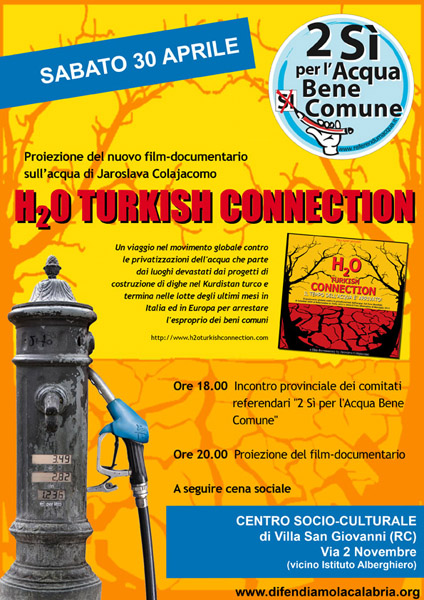 locandina 2 Sì per l'Acqua Bene Comune