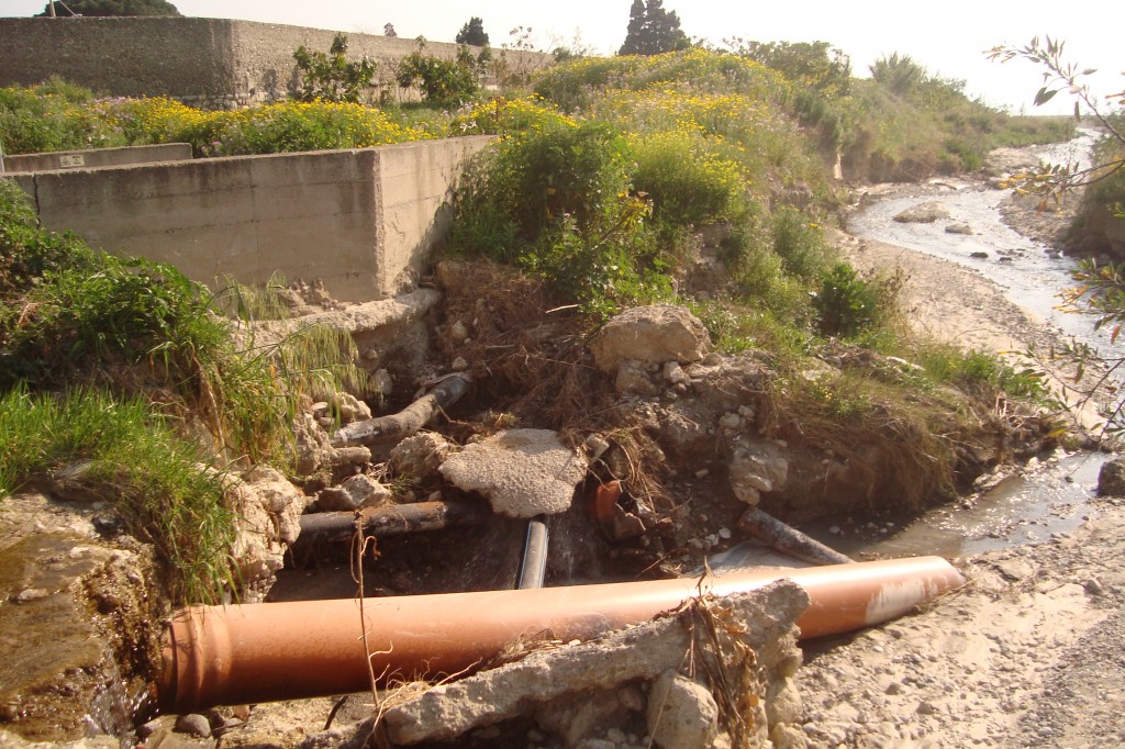 scarichi fognari torrente Oliveto