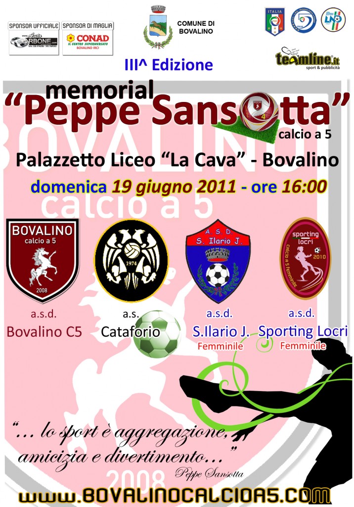Locandina 3° Memorial Sansotta