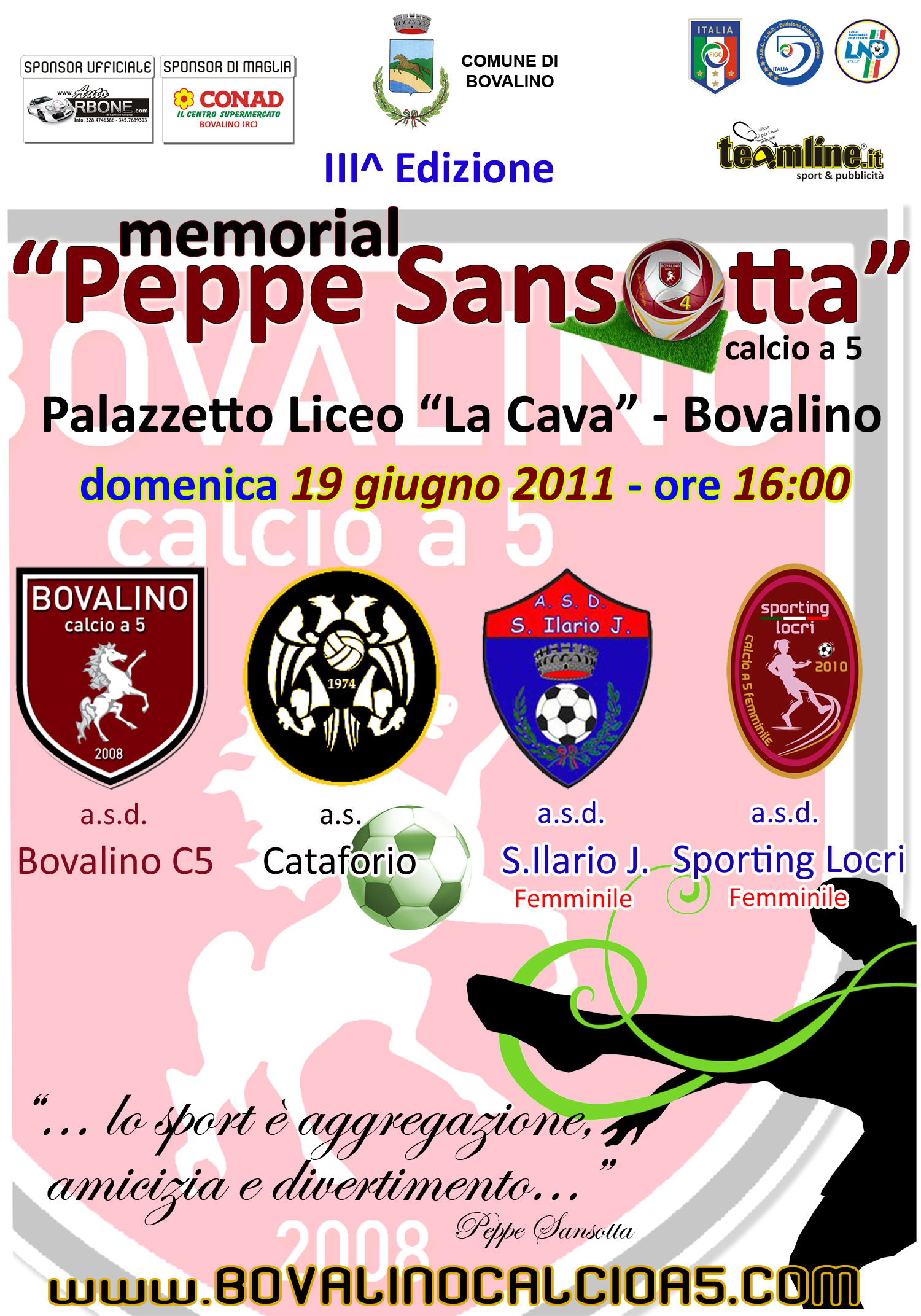 Locandina 3° Memorial Sansotta