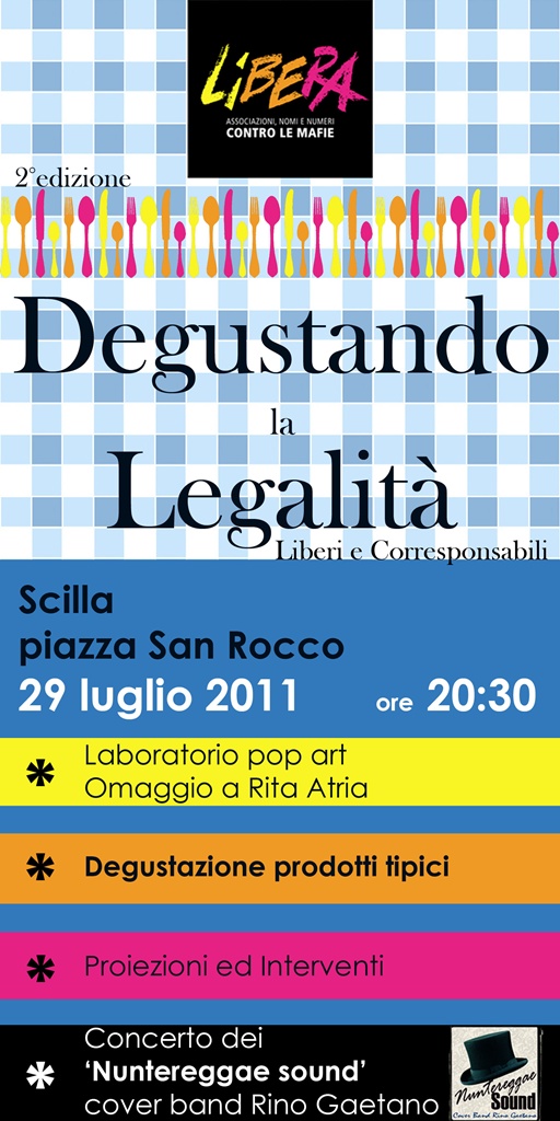 LOCANDINA degustando la legalità
