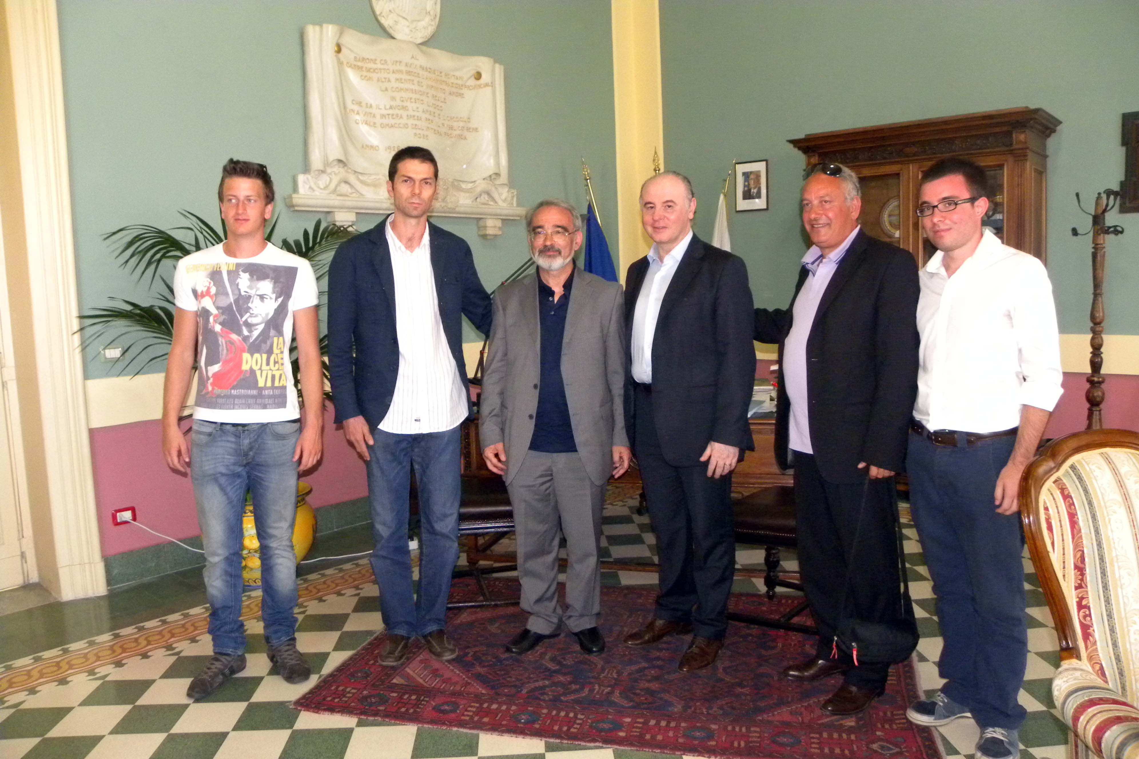 Delegazione del comune di Domodossola con Raffa