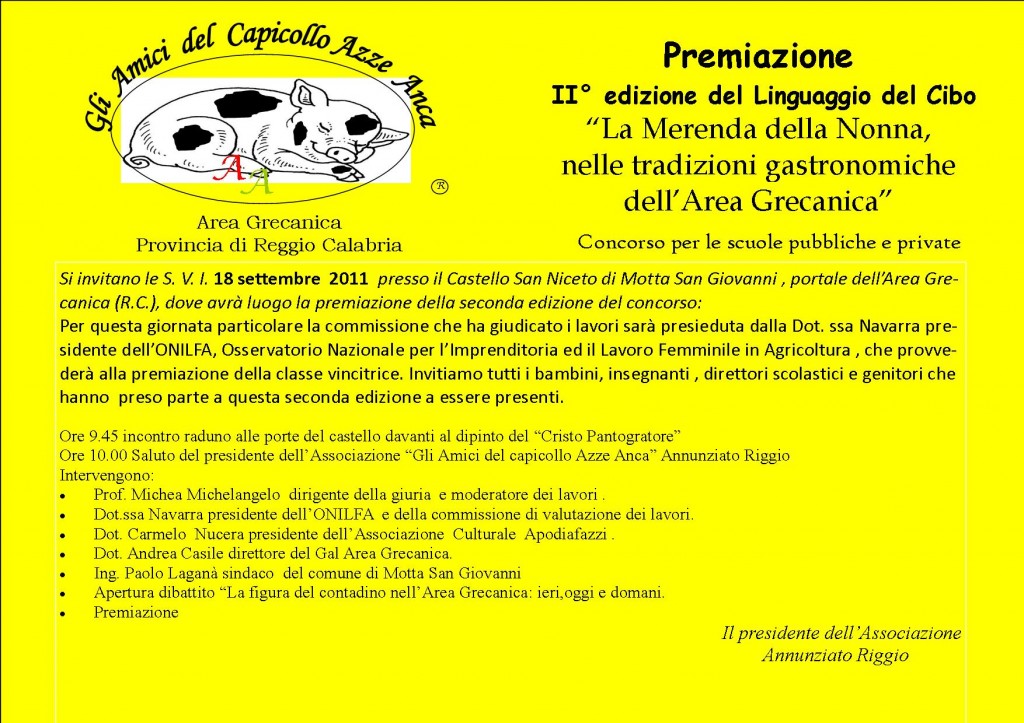 2°edizione- Il linguaggio del cibo