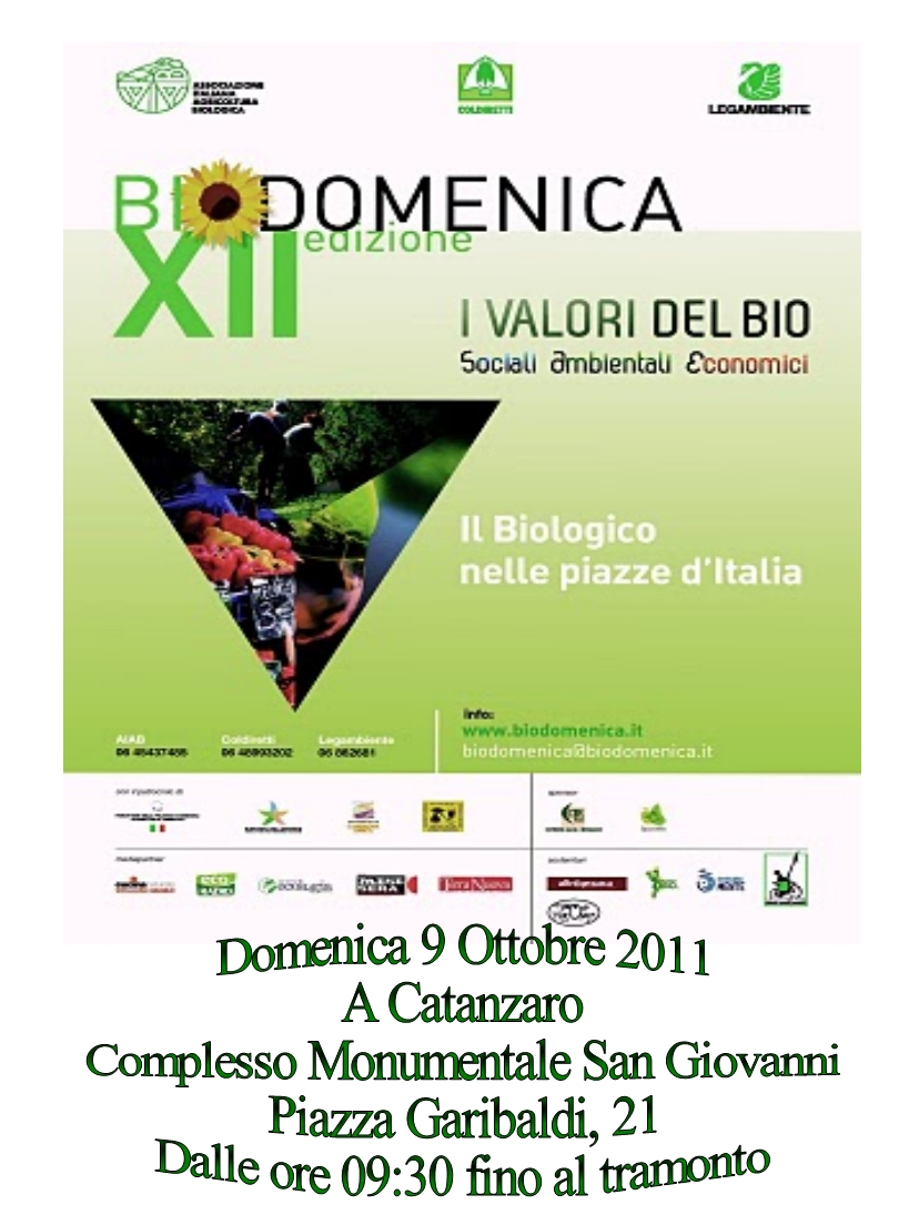 Locandina biodomenica 2011