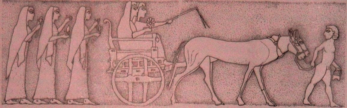 Processione rituale (ricostruzione Mertens-Horn)