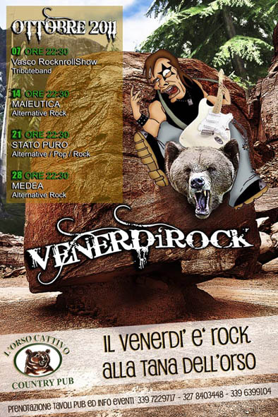 VENERDìROCK ORSO CATTIVO