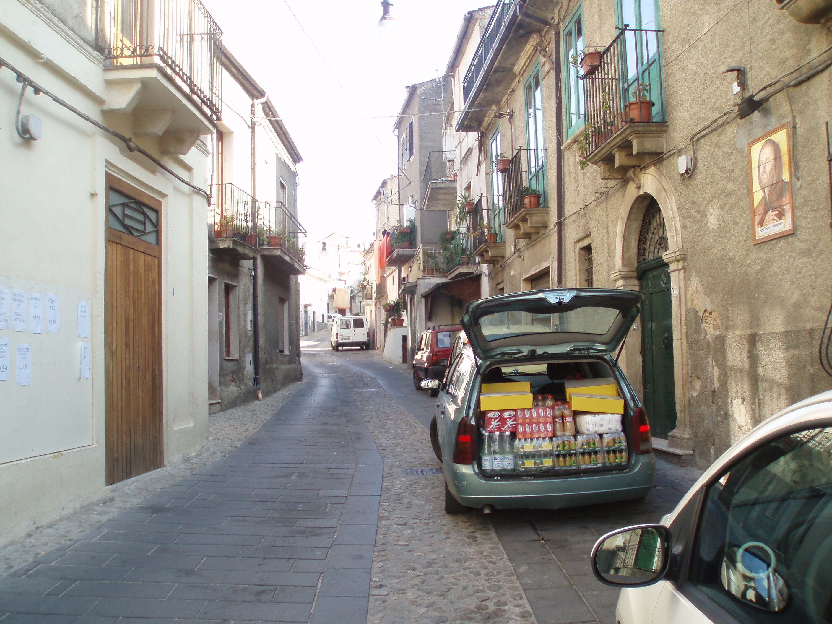 Corso Mazzini nel centro storico di Bisignano