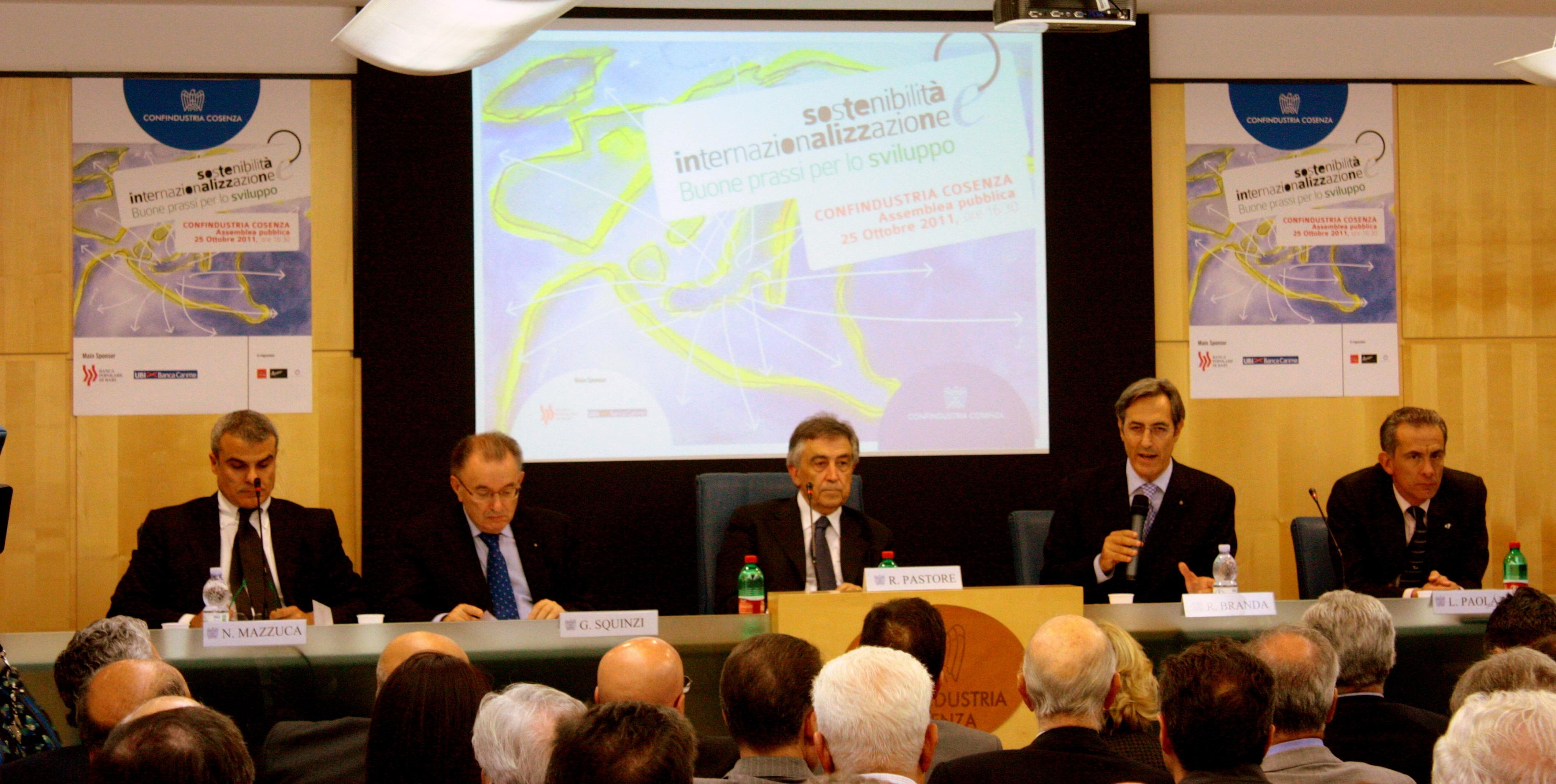 da sin Mazzuca, Squinzi, Pastore, Branda e Paolazzi