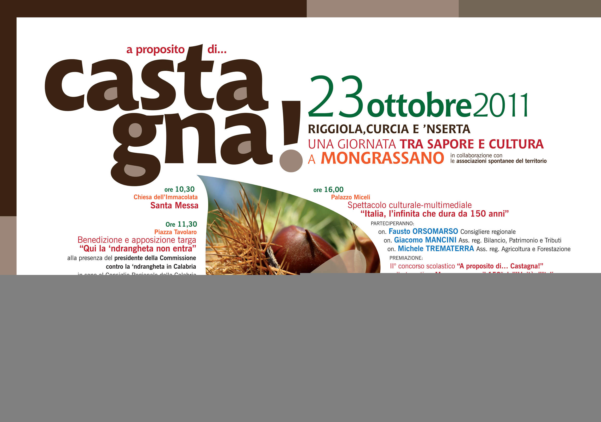 manifesto FESTA DELLA CASTAGNA 2011